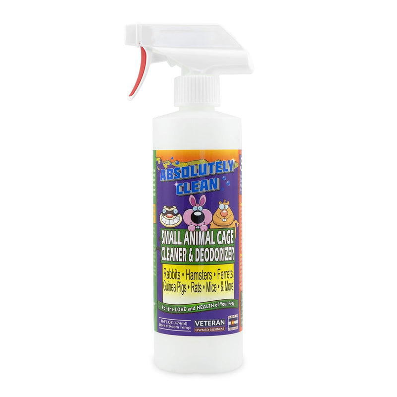 [Australia] - Amazing Small Animal Cage Cleaner - Just Spray/Wipe - Easily Removes Messes & Odors - Hamsters, Mice, Rats, Guinea Pigs, Ferrets - USA Made 16oz Spray Bottle 