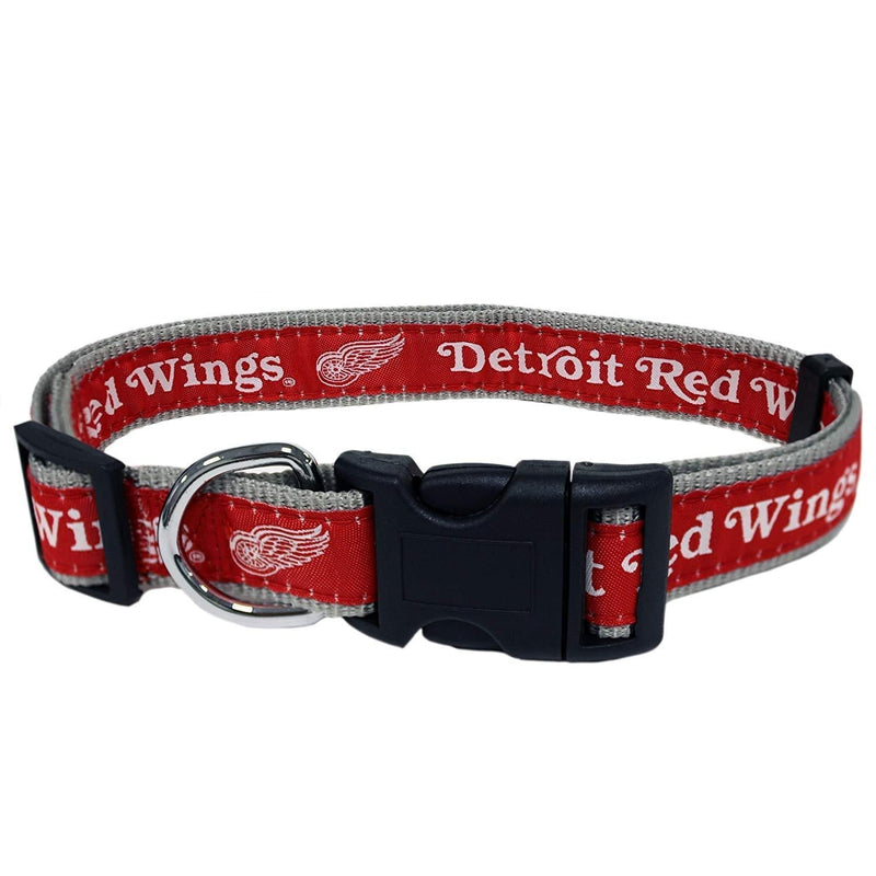 [Australia] - Pets First Detroit Red Wings Dog Collar Medium (12 - 18" Length x 0.62" Width) 