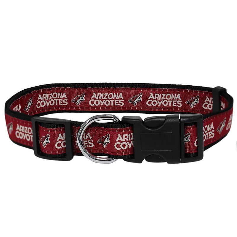 [Australia] - Pets First NHL Arizona Coyotes Collar for Dogs & Cats, Medium. - Adjustable, Cute & Stylish! The Ultimate Hockey Fan Collar! NHL Collars Medium (12 - 18" Length x 0.62" Width) 
