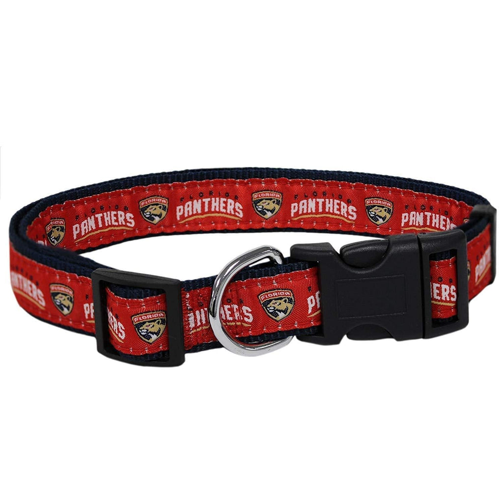 [Australia] - Pets First Florida Panthers Dog Collar Medium (12 - 18" Length x 0.62" Width) 