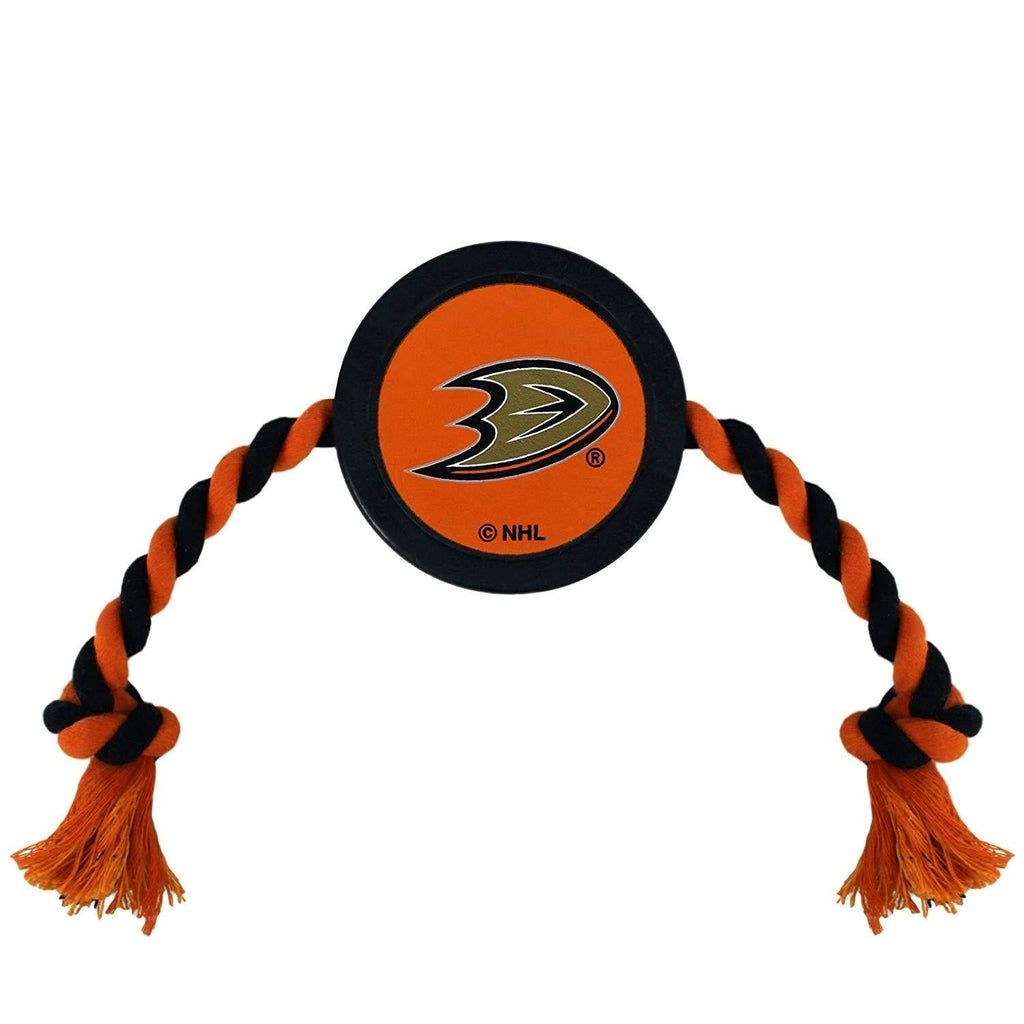 [Australia] - BEST DOG PET TOY & SUPER REWARD for the FURRY FOUR-LEGGED NHL HOCKEY FAN! Select from A NHL Hockey Stick Pet TOY, NHL Rubber Puck Toy Hockey Puck Toy Anaheim Ducks 
