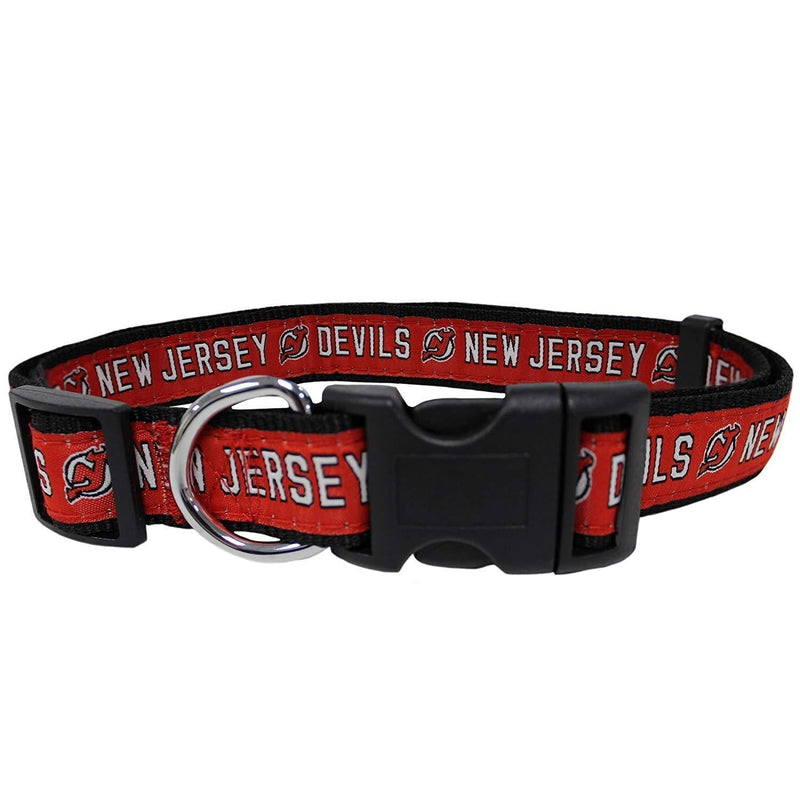 [Australia] - Pets First NHL New Jersey Devils Collar for Dogs & Cats, Medium. - Adjustable, Cute & Stylish! The Ultimate Hockey Fan Collar! 