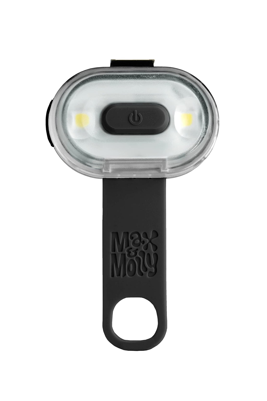 Max & Molly USB Rechargeable Ultra Bright LED Light, 100% Waterproof, Stretch Silicone Brand Securely Attaches as Essential Safety Dog Collar Light for Nightime Walking, Running, Kayaking & Biking Black - PawsPlanet Australia