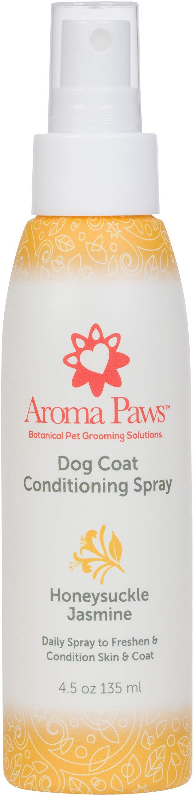 [Australia] - Aroma Paws Scented Dog Coat Spray – Cleansing, Conditioning, Moisturizing – Toxin Free, Healthy Ingredients – Aromatic Grooming Puppy Spray – Loosens Knots, Tangles – 4.5 Oz. Honeysuckle Jasmine 
