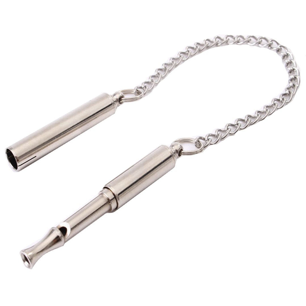 [Australia] - Budd Pet Supplies Dog Training Whistle Professional Doggie Ultrasonic Whistle Stainless Steel Calling Whistle to Stop Barking (Silver) 