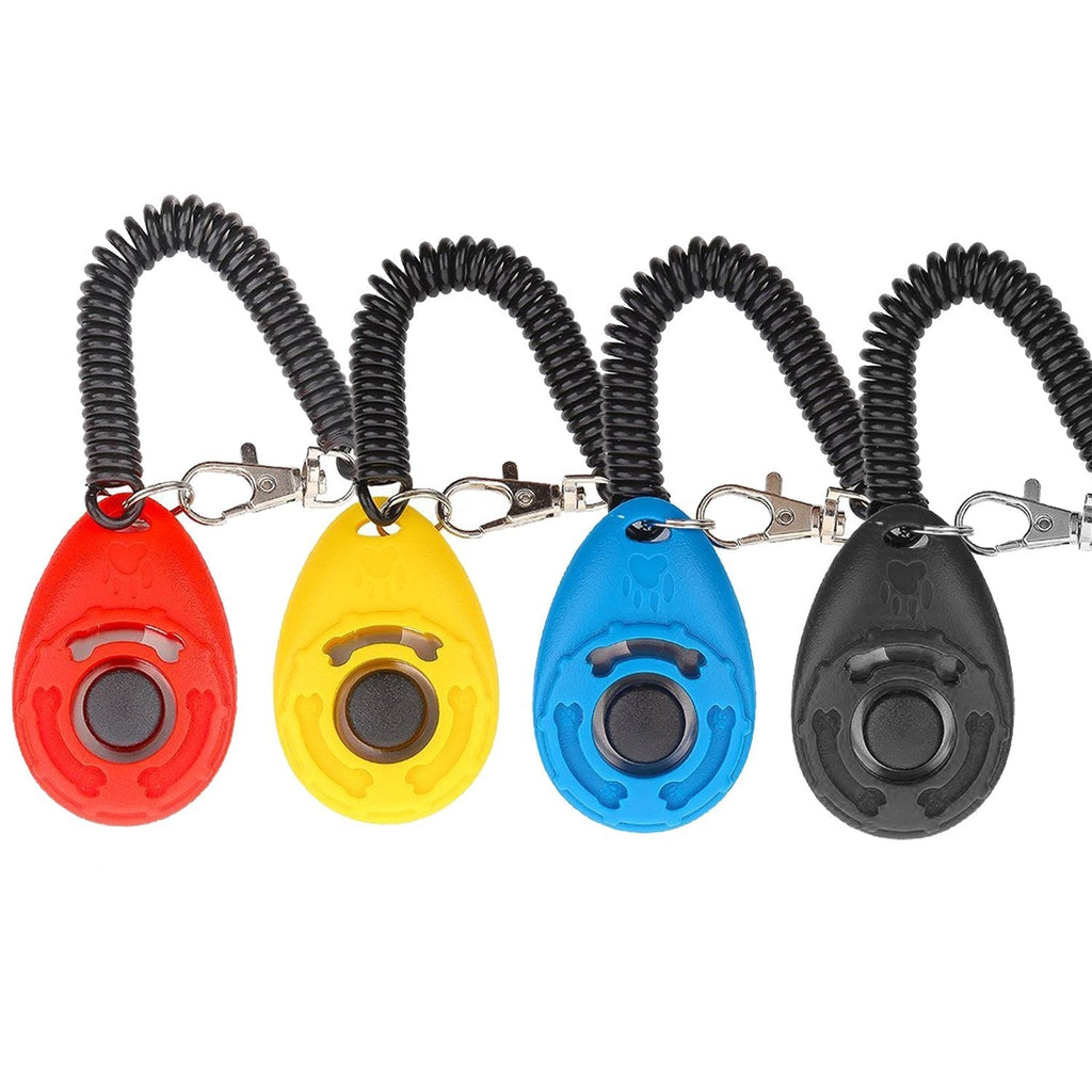 Clicker Training for Dogs, [4 Pcs, Multi-Color] Diyife Dog Clicker for Training, Clicker Dog Training with Wrist Strap, Clicker for Pets, Dog Clicker Perfect for Dog Cat Horse Behavioral Training - PawsPlanet Australia