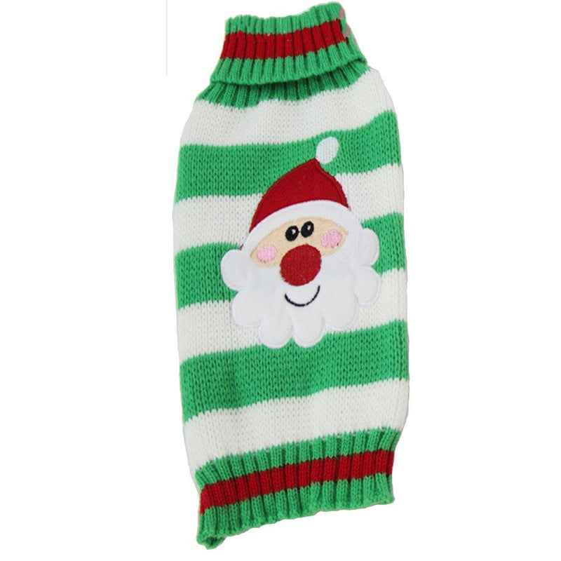 [Australia] - NACOCO Dog Sweater Pet Christmas Elk Santa Claus Sweaters Cat Winter for Holiday and Party X-Large Green 