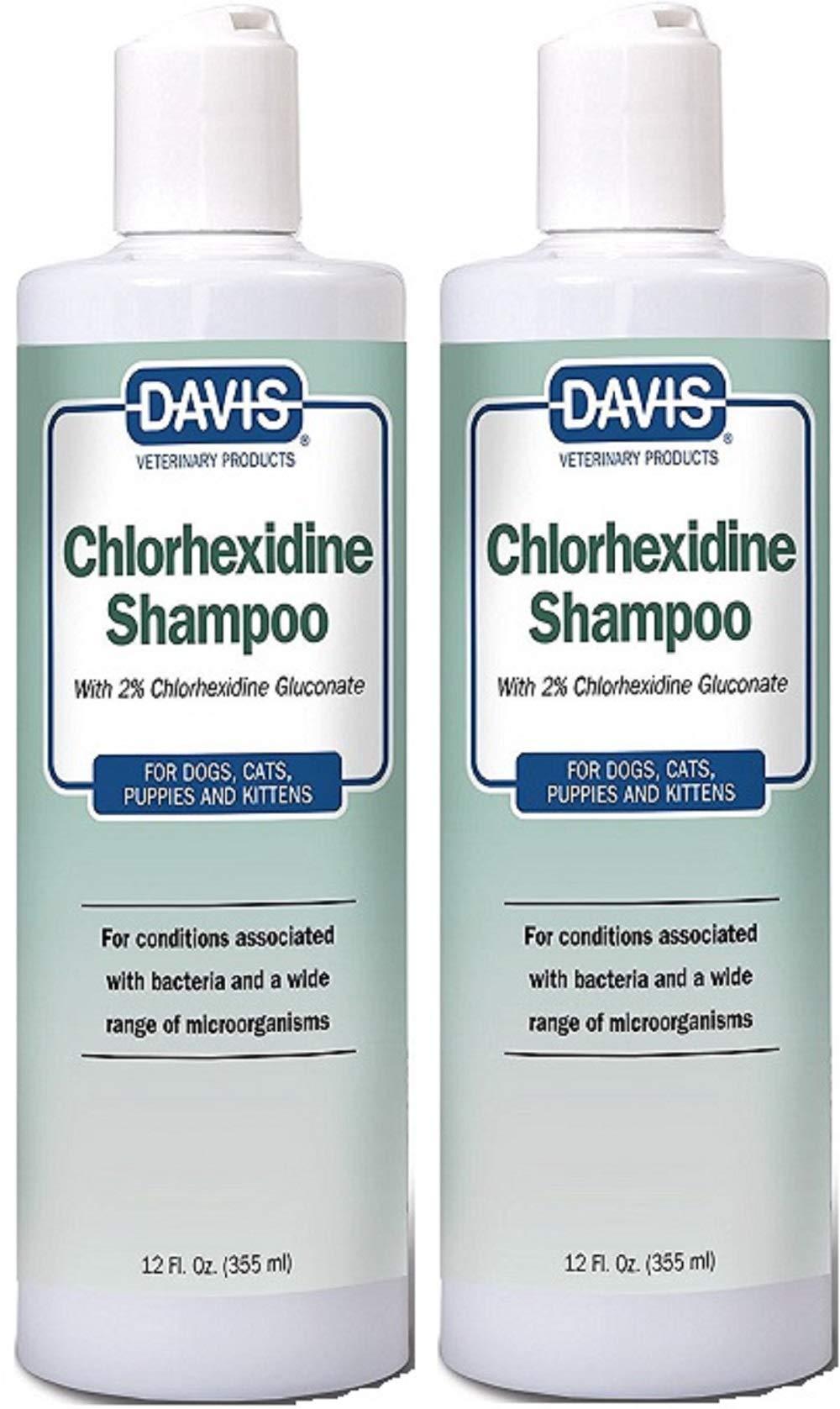 [Australia] - Davis Veterinary Products Chlorhexidine Shampoo for Dogs Cats Pets, Bundled with Health Tracker 2 Pack 