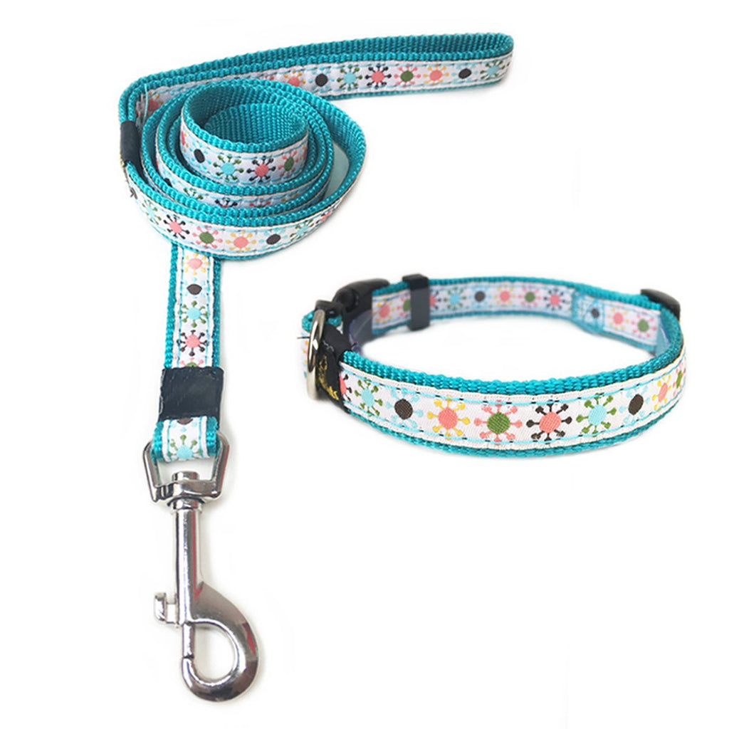[Australia] - ANNIMOS Pet Dog Collar & Leash Set Adjustable Collars,Available Sizes for Small Medium Large Dogs M (0.6 Inch Width) 