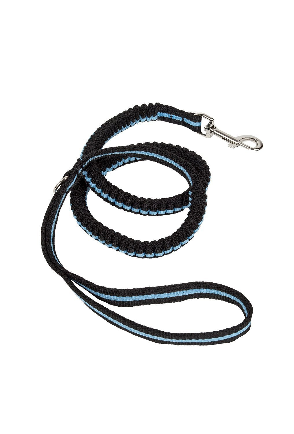 [Australia] - Pet Life Retract-A-Wag Shock Absorption Stitched Durable Dog Leash Blue One Size 