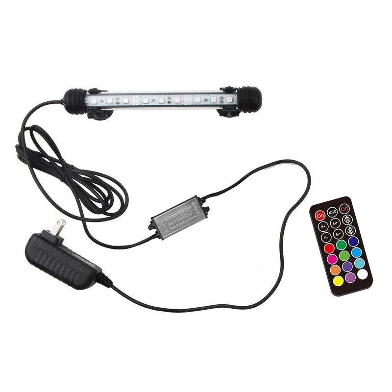 COVOART LED Aquarium Light, Fish Tank Light RGB Color Underwater Light Submersible Crystal Glass Lights 7.5 inch - PawsPlanet Australia