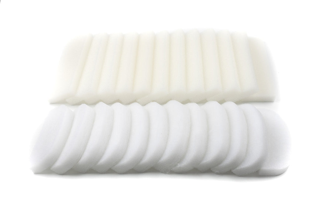 [Australia] - LTWHOME Bonus Pack of Foam Filters and Polishing Pads Fit for Fluval 204,205,206 (Pack of 24) 
