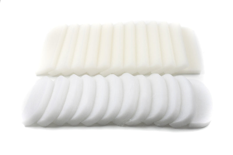 [Australia] - LTWHOME Bonus Pack of Foam Filters and Polishing Pads Fit for Fluval 204,205,206 (Pack of 24) 