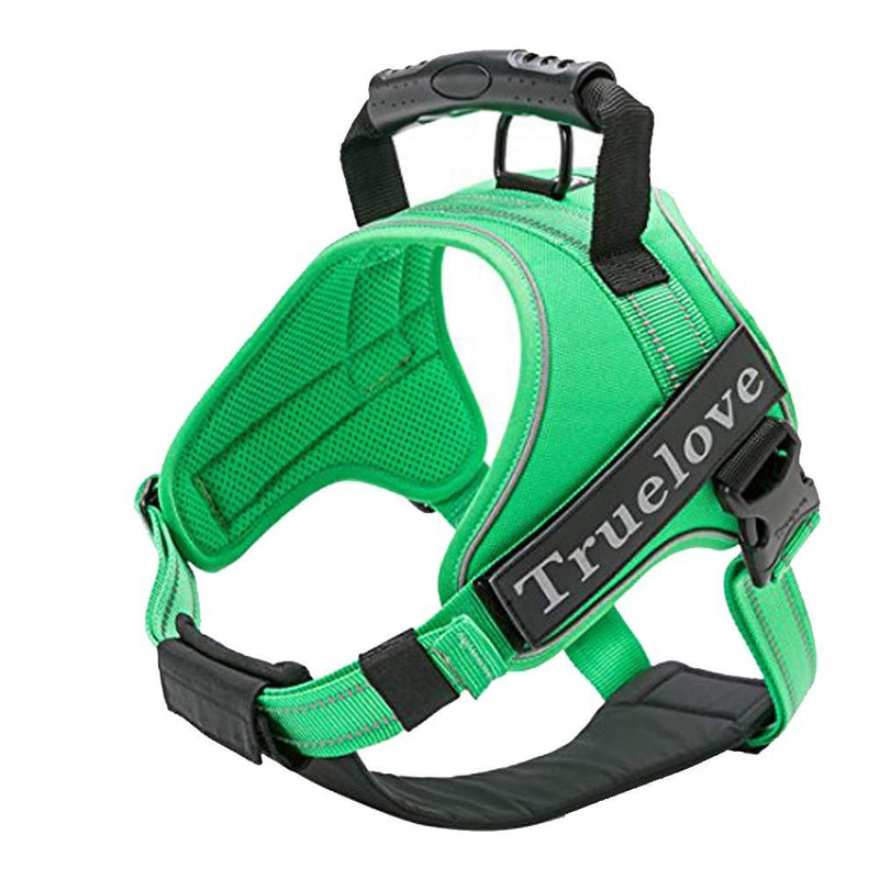 Truelove Dog Harness No-Pull 3M Reflective Stitching Ensure Night Visibility, Outdoor Adventure Big Dog Harness Perfect Match Puppy Vest TLH5753 Now Available in 6 Colors 6 Sizes XS Grass Green - PawsPlanet Australia