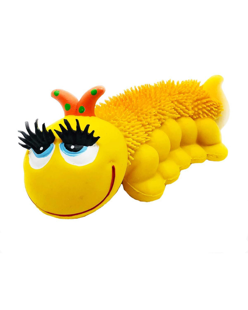 [Australia] - Sensory Caterpillar - Squeaky Dog Toys - Soft, Natural Rubber (Latex) - for Puppies, Small Dogs & Medium Dogs - Complies with Same Safety Standards as Children’s Toys 