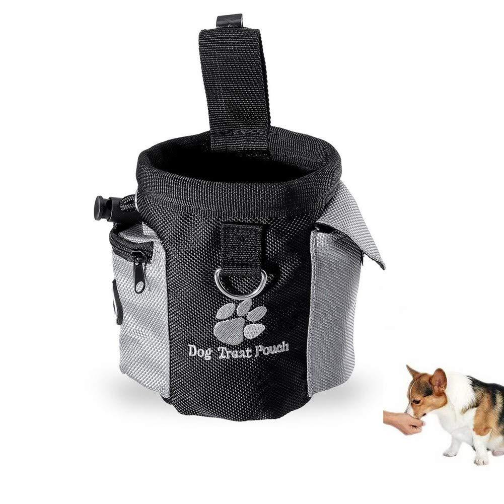 Dog Treat Waist Pouch Bag Hands Free Pet Training Food Storage Bag with Built-in Poop Bag Dispenser (Bag) - PawsPlanet Australia