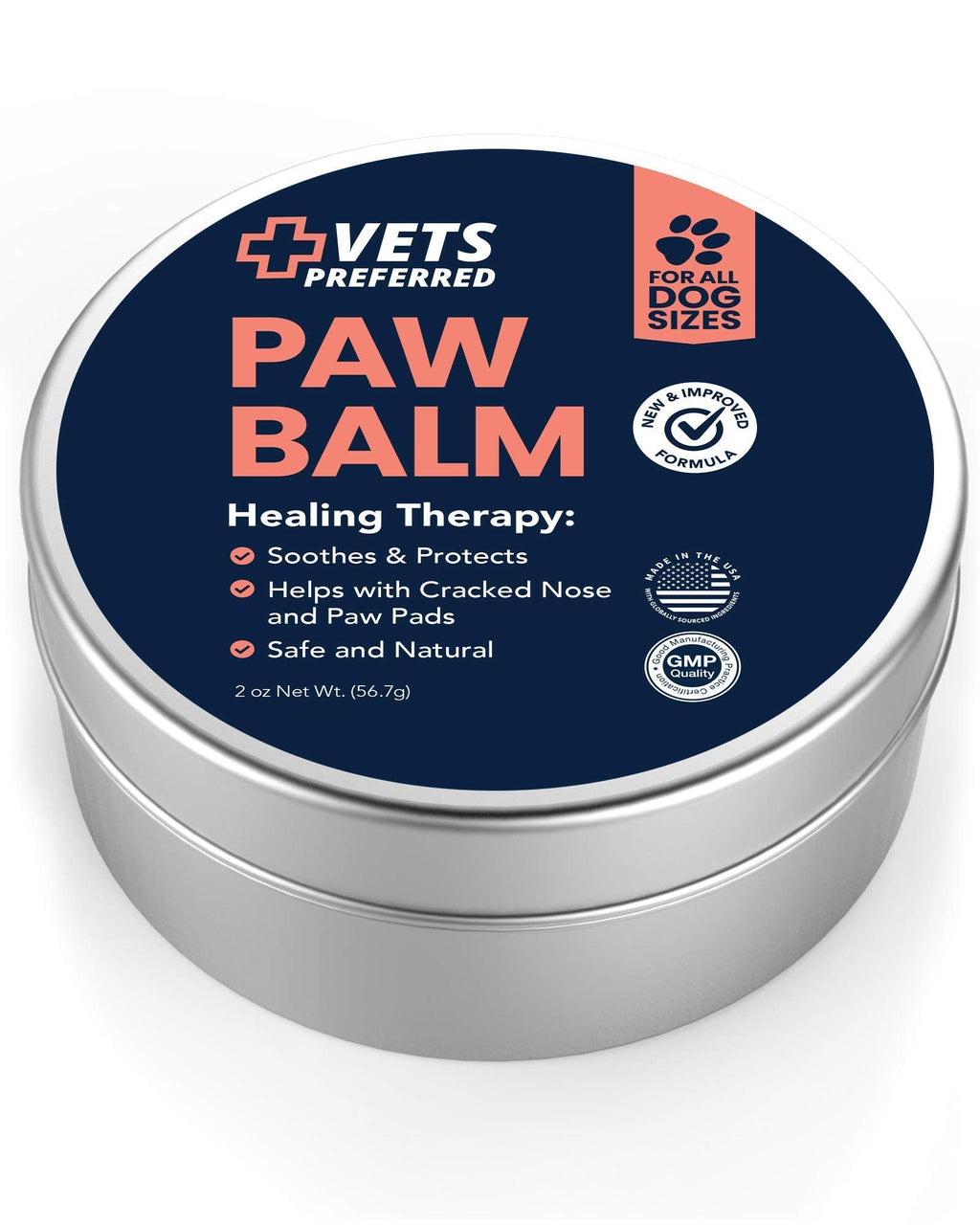 Paw Pad Protection Balm for Dogs | Dog Feet Balm | Dog Paw Balm | Heals, Repairs, and Moisturizes Dry Noses and Paws | Effective | Ideal for All Extreme Weather Season Conditions 2 ounce - PawsPlanet Australia