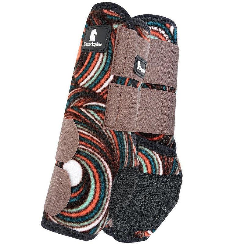 [Australia] - Classic Equine Legacy Support Boot, Hind Chocolate Swirl Small 