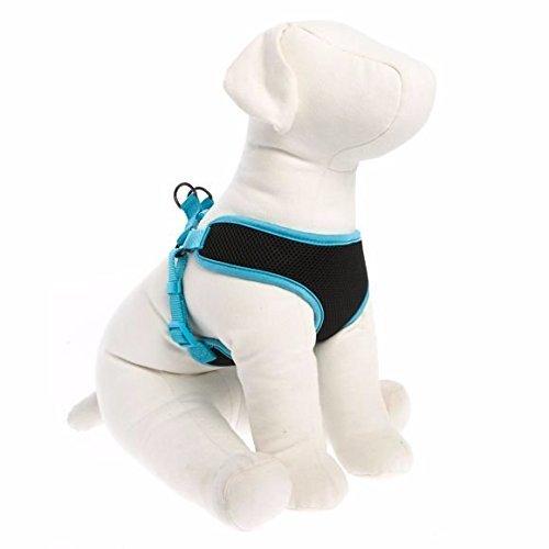 [Australia] - TOP PAW Mesh Dog Harness Black & Blue X-Large 