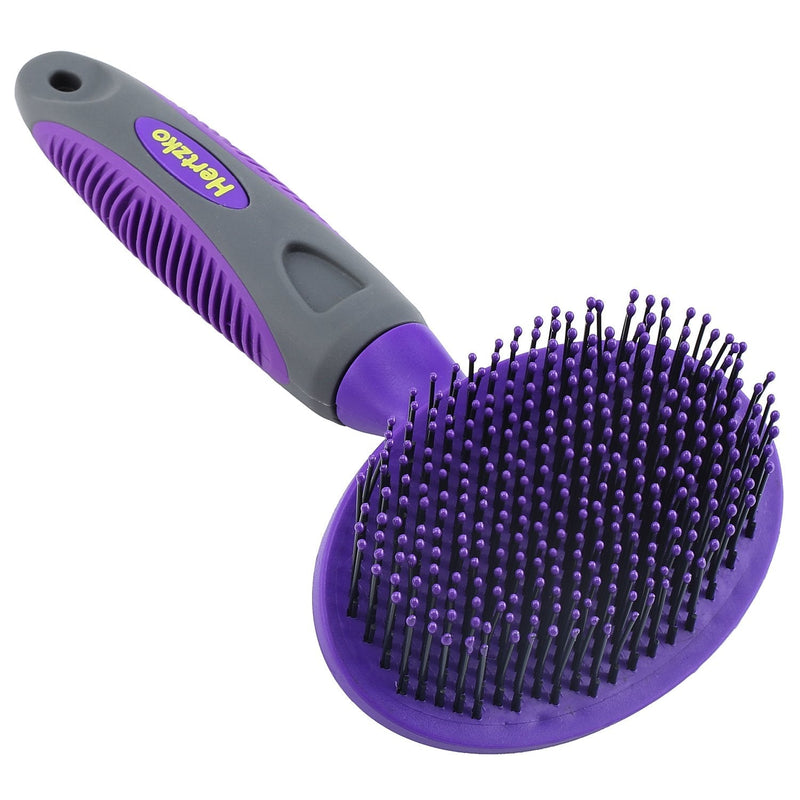 Soft Bristle Pet Brush by Hertzko - Wet Dog Brush and Cat Brush – Detangle and Remove Undercoat Hair or Fur – Best Detangling Brush for Long Haired Dogs, Cats, Poodles, Golden Doodle, & Sensitive Skin - PawsPlanet Australia