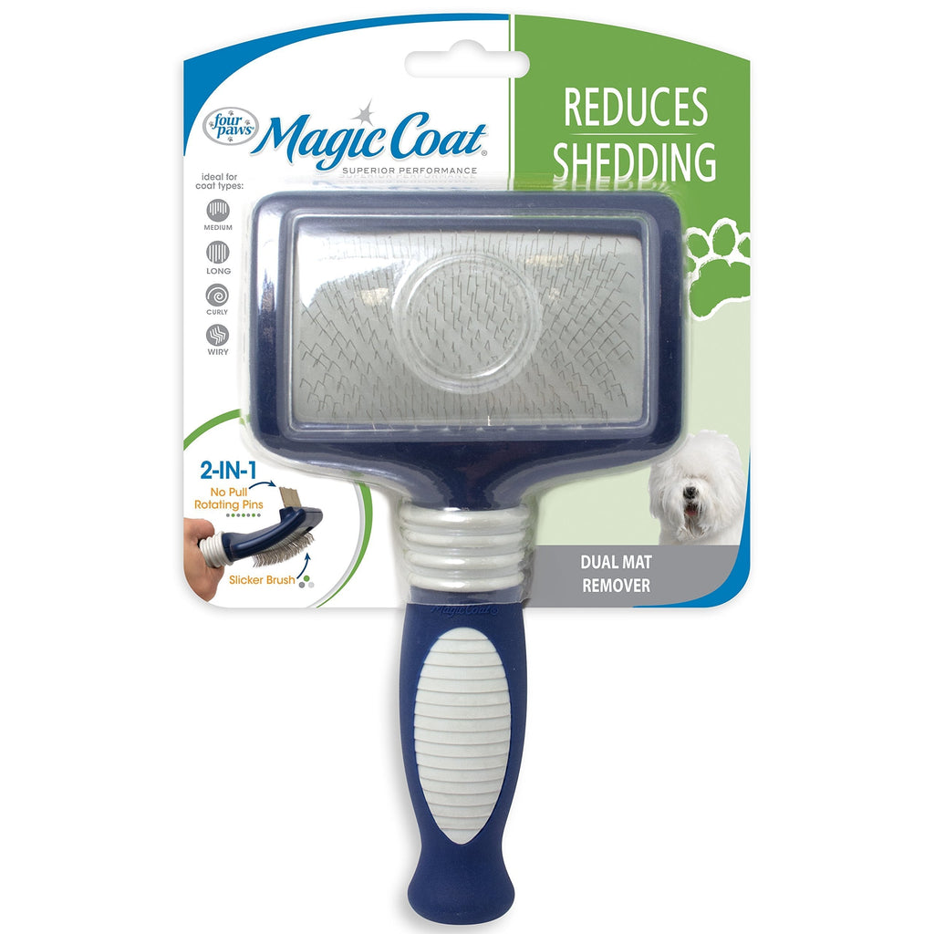 [Australia] - Four Paws Magic Coat Dual Mat Removal Brush for Dogs 