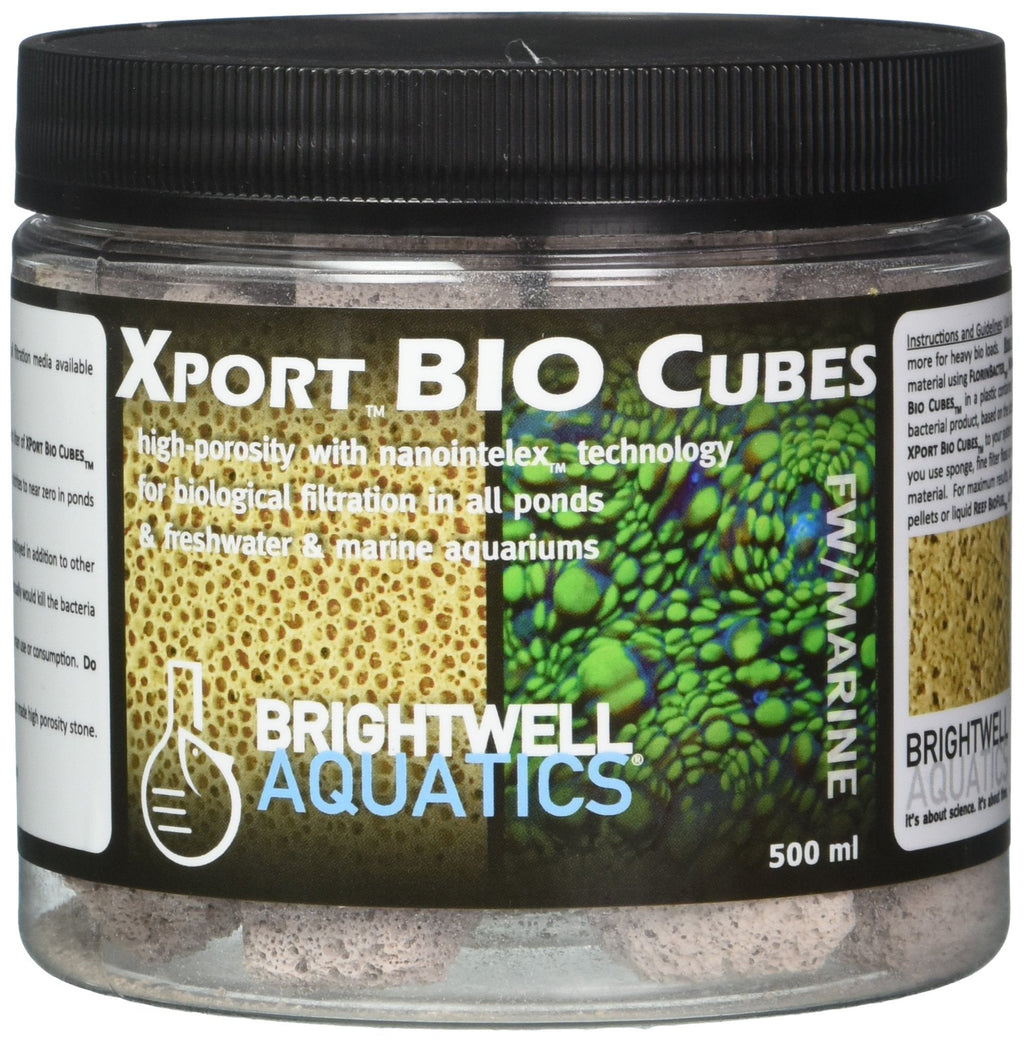 [Australia] - Brightwell Aquatics Xport BIO Cubes - Ultra-porous Biological Filter Media for Filtration in Marine and Freshwater Aquariums 500-ml 