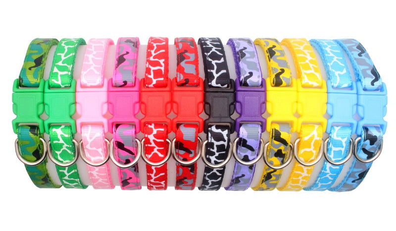 YOY 12 pcs/Set Soft Nylon Puppy Whelping ID Collars - Adjustable Reusable Washable Baby Dog ID Bands Pet Identification for Breeders, Neck 8" - 13" - PawsPlanet Australia