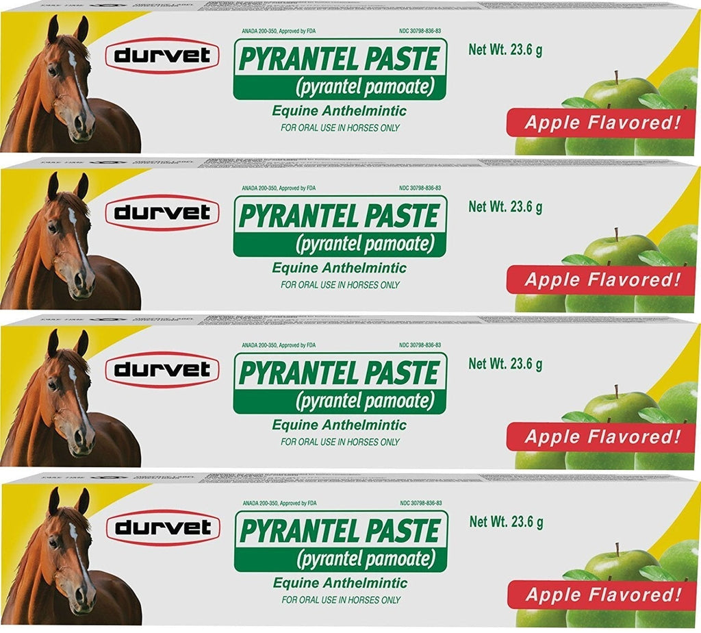 (4 Pack) Durvet Pyrantel Paste Wormer, 23.6gm Per Pack - PawsPlanet Australia