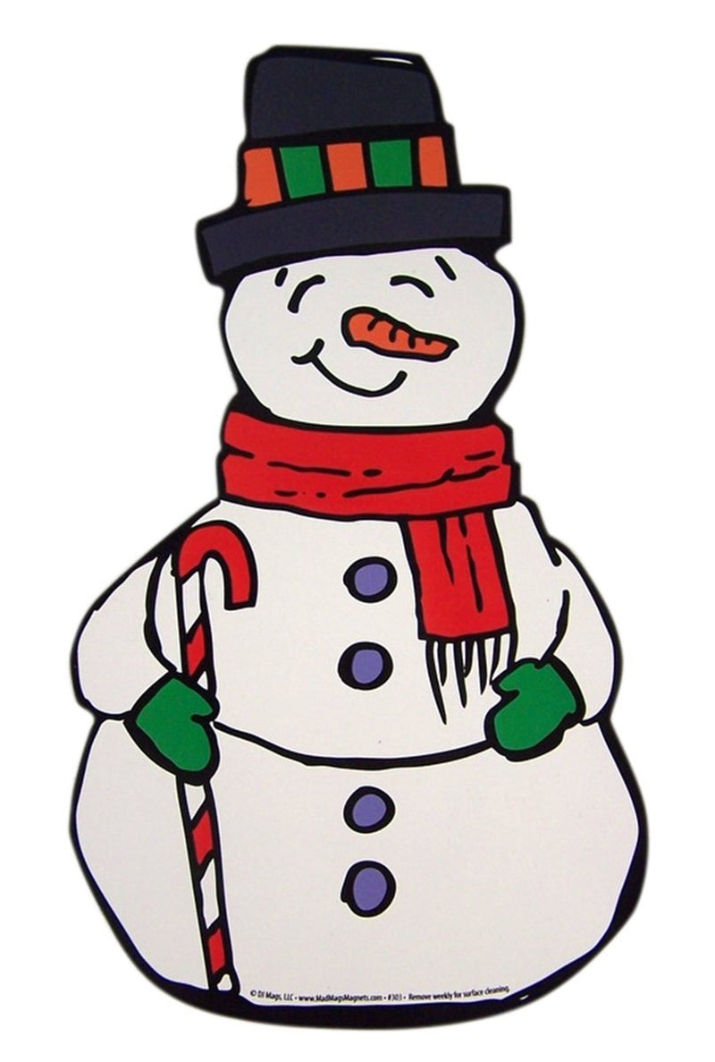 Snowman Magnet for Garage Door, Car Decorating Kit, and Fridge, 9 Inches - PawsPlanet Australia
