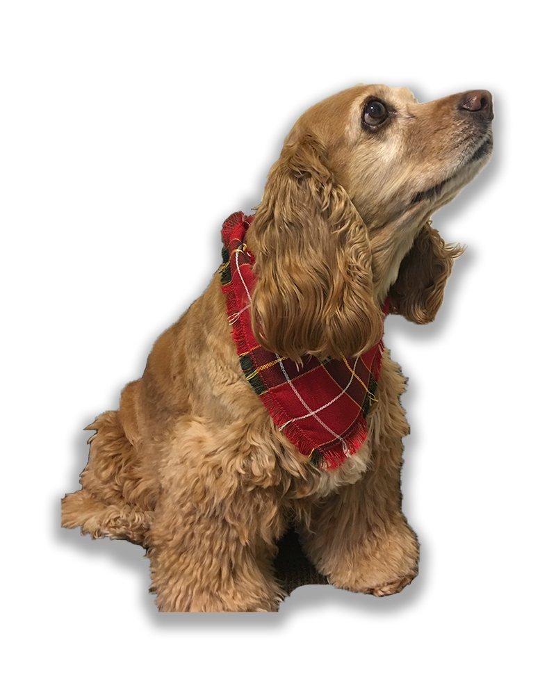 Dog Bandana Scarf by Felalco Unique Design for Small to Large Pets Red - PawsPlanet Australia