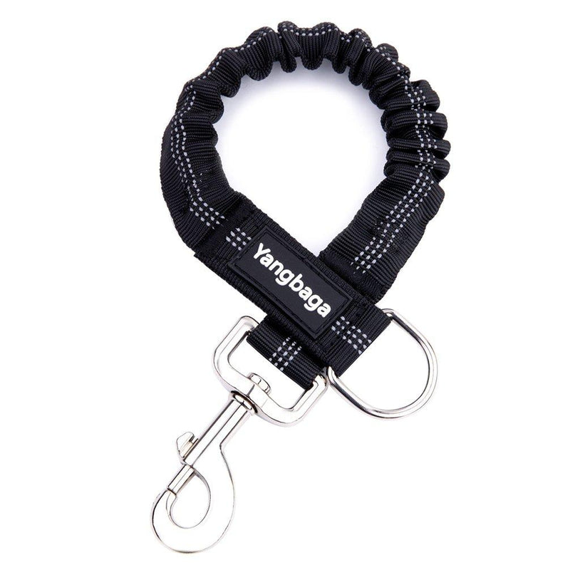 [Australia] - Yangbaga Dog Shock Absorber Extension Leash Bungee Attachment, Prevent Injury on Arm and Shoulder & Save Dogs from Getting Hurt, Great for Bicycle, Running, Walking 17"-23" Black 
