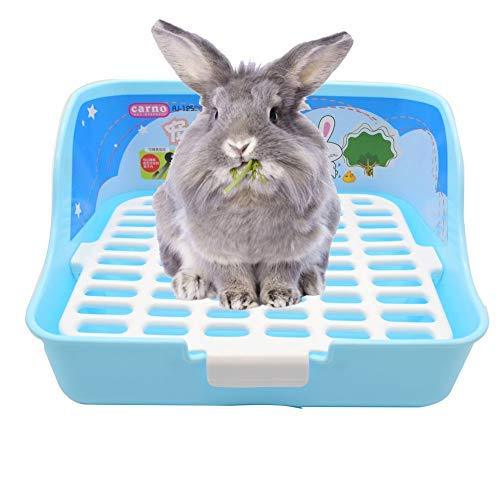 [Australia] - RUBYHOME Rabbit Cage Litter Box Easy to Clean Potty Trainer for Cat Adult Guinea Pig Ferret Small Animals Blue 