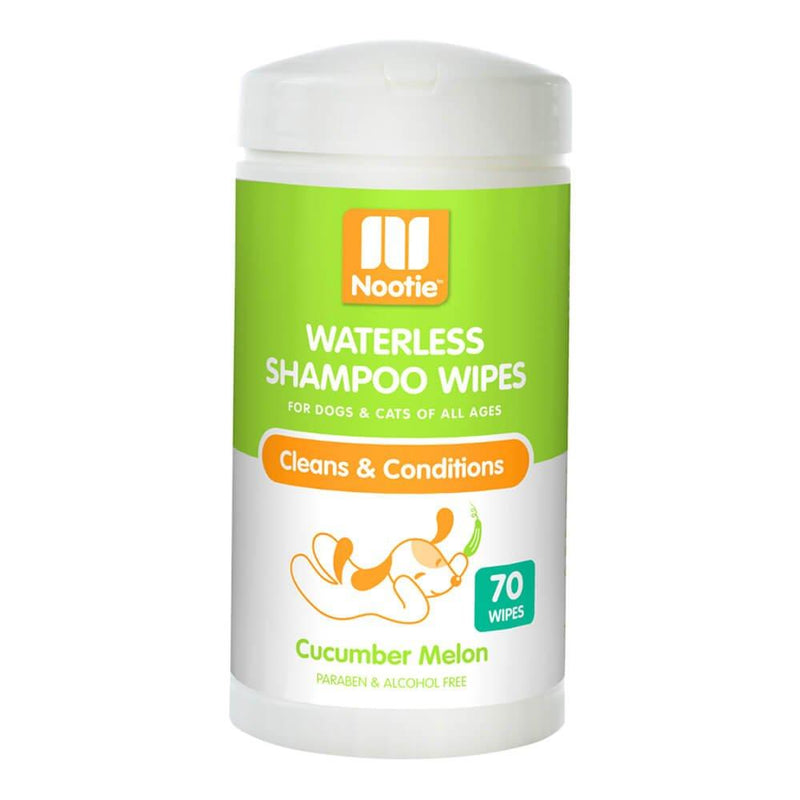 [Australia] - Nootie W7010 70 Ct Cucumber/Melon Waterless Shampoo Wipes 