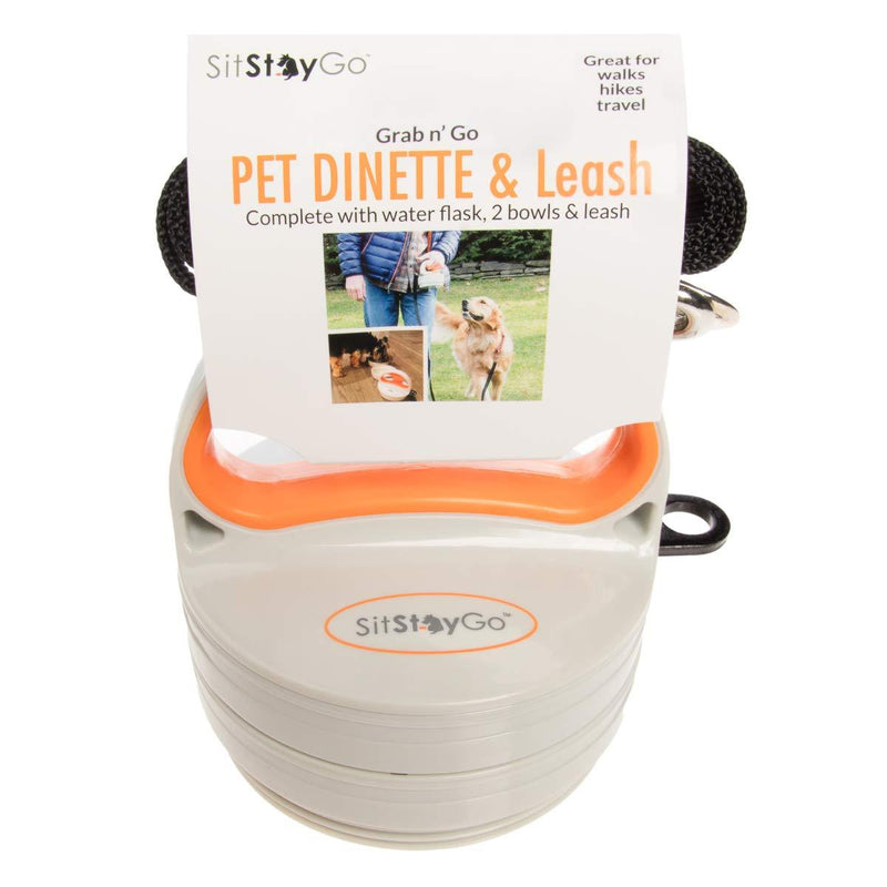 [Australia] - SitStayGo Compleash Travel Pet Bowl & Walking Leash System; Holds Dog Food, Water, Treats And More; For the Pet On The Go 