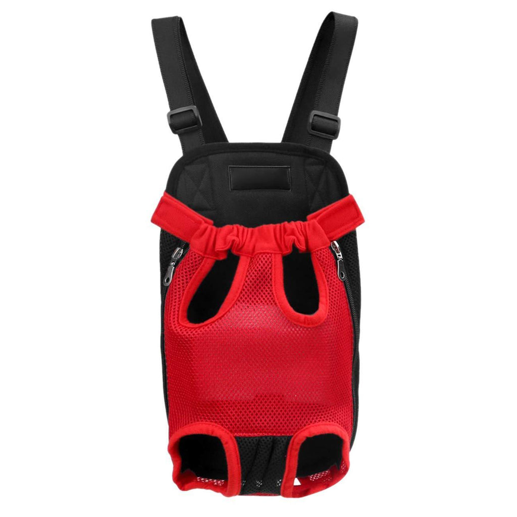 [Australia] - UHeng Pet Cat Dog Front Carrier Adjustable Hiking Camping Carrier Backpack Travel Bag, Legs Out Design for Traveling Small Medium Puppies chest girth 13.7"-18.9" 