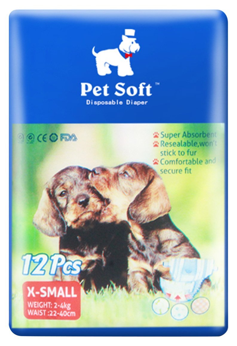 [Australia] - Eversouce Pet Dog Disposable Diapers, Physiological Pants, X-Small 