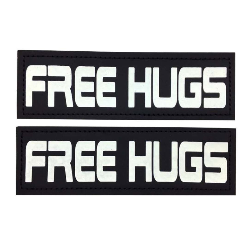 [Australia] - Paw Five CORE-1 Harness Hook & Loop Patches “Ask to PET, Free HUGS, Service Dog, in Training Glow in The Dark 