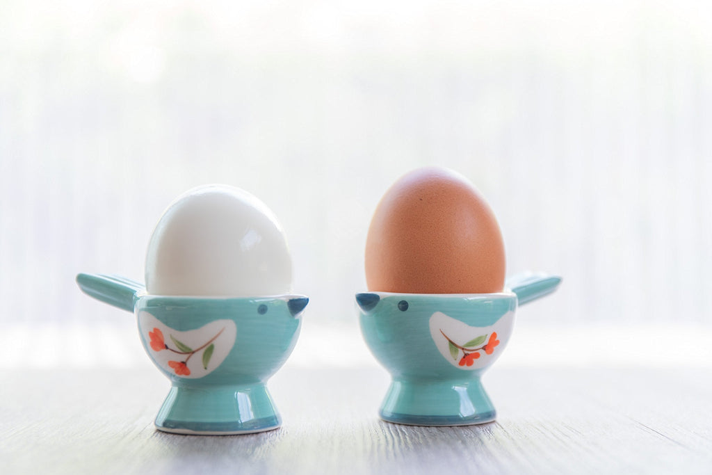 WD-Set of 2 Pcs Cute Bird Shape Ceramic soft or Hard boiled egg cup holder (Egg holder) - for Breakfast Brunch,kitchenware, home kitchen decoration or even a gift Sky color with cutely package. - PawsPlanet Australia
