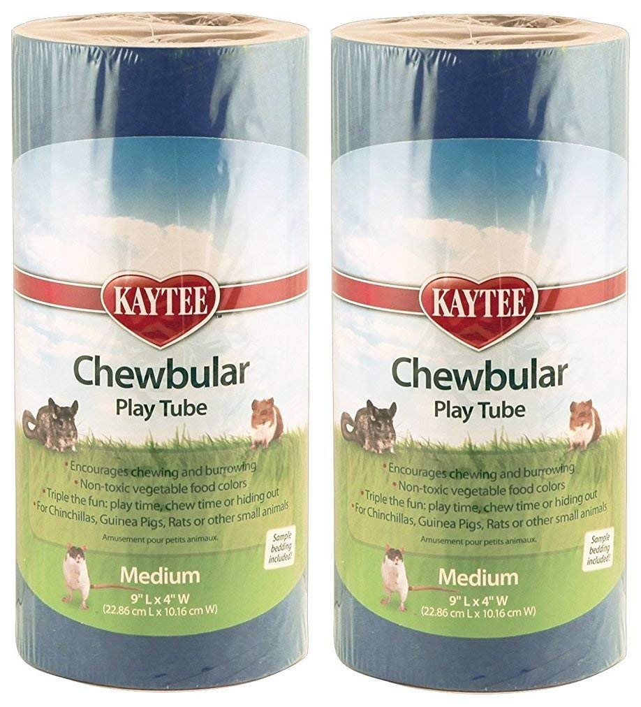 Super Pet Kaytee Chewbular Play Tube, Medium, Colors Vary 2 Pack - Medium - PawsPlanet Australia