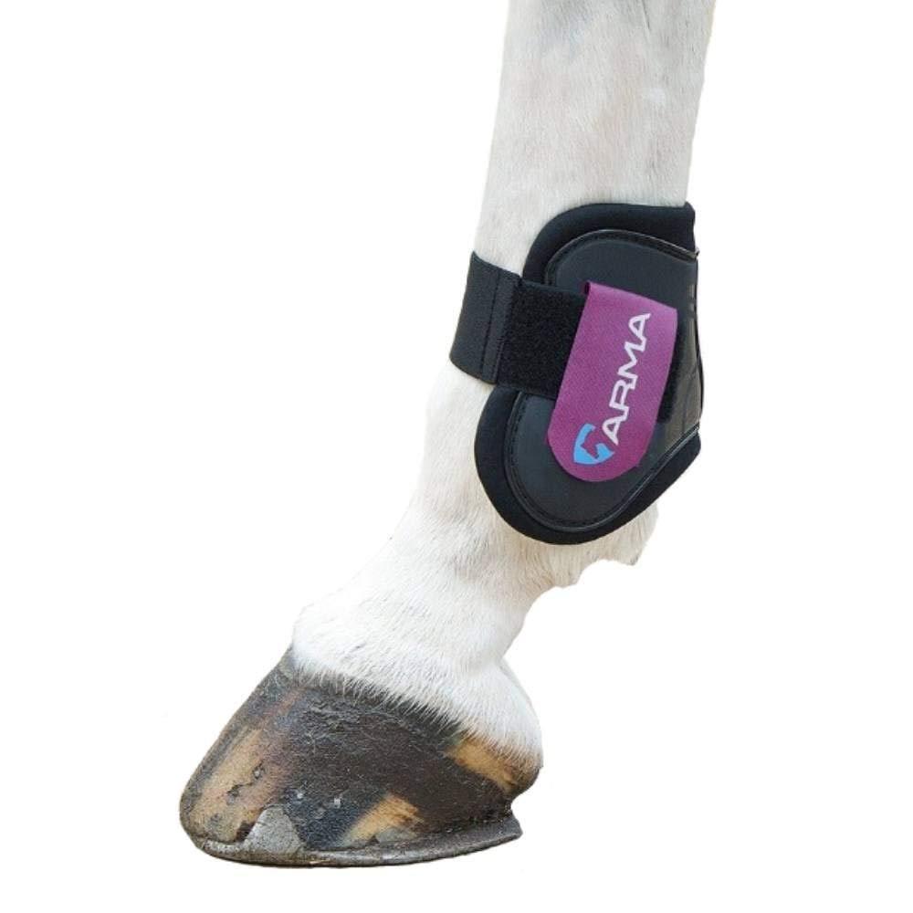 [Australia] - Shires Arma Fetlock Boots (Black/Plum, Pony/Cob) 