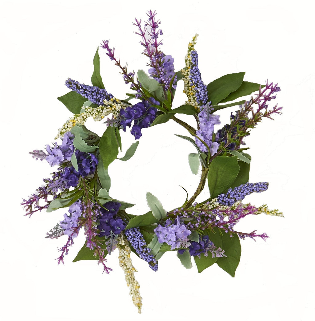 Worth Imports W/Leaf Lavender Candle Ring withLeaf, 3.5" - PawsPlanet Australia