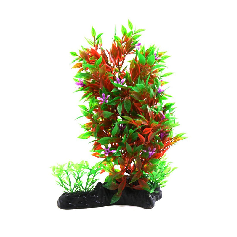 [Australia] - uxcell 7.8 Inch Red Green Plastic Aquarium Terrarium Landscaping Decor for Reptiles and Amphibians 