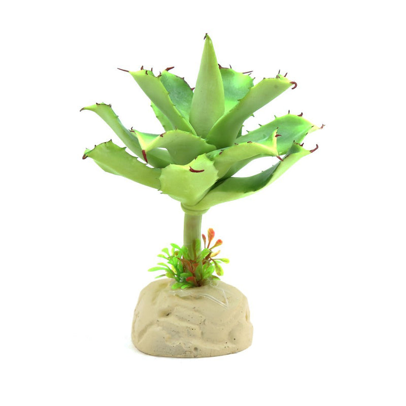 [Australia] - uxcell Light Green Plastic Lifelike Lotus Plant Aquarium Terrarium Plants Ornament for Reptiles 