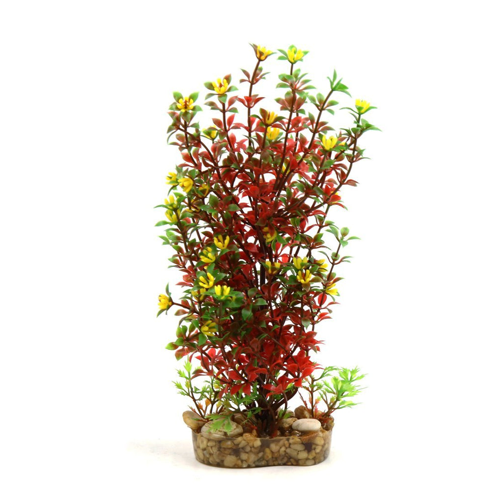 [Australia] - uxcell Red Plastic Plant Terrarium Decorative Ornament Habitat Decor for Reptiles and Amphibians 