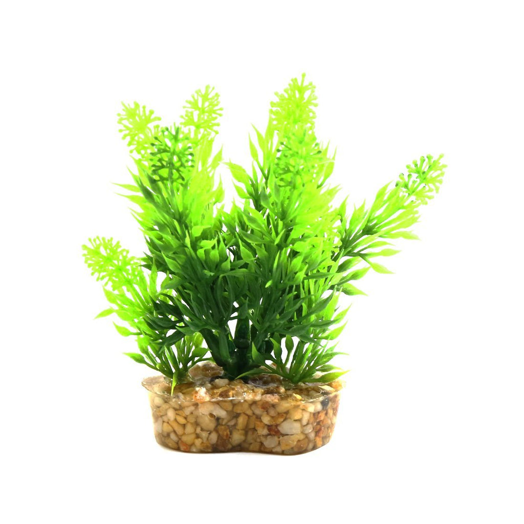 [Australia] - uxcell Green Plastic Mini Plant Aquarium Terrarium Decorative Ornament Reptiles Habitat Decor Indoor Decoration 