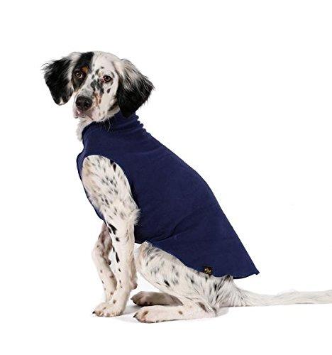 Gold Paw Stretch Fleece Dog Coat - Navy Blue Size 22 - PawsPlanet Australia