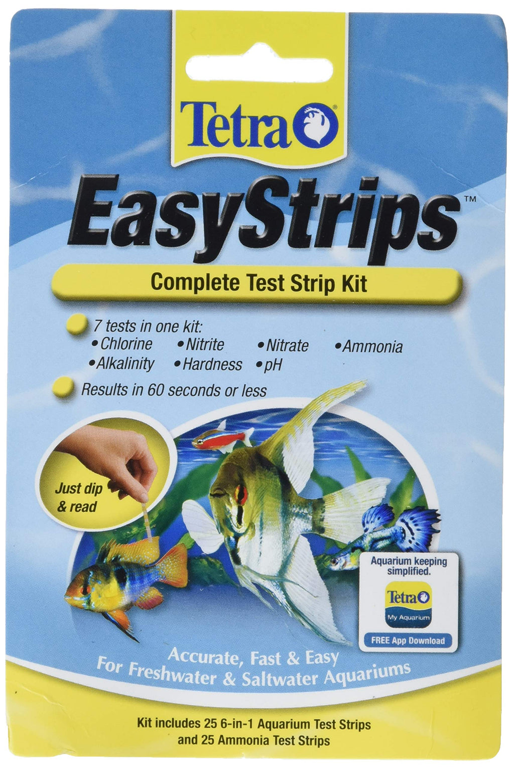 [Australia] - Tetra EasyStrips Complete Aquarium Test Kit, 150 Pack 