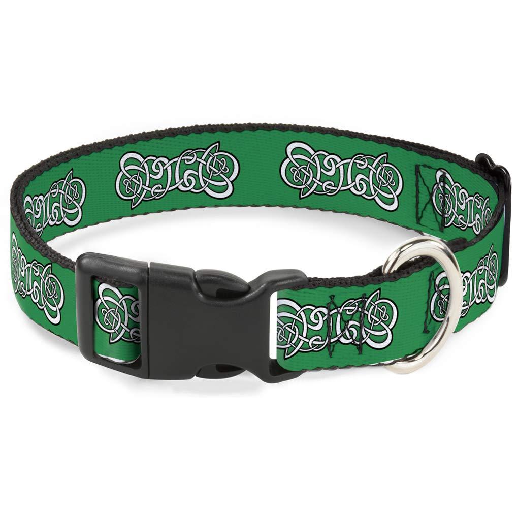 [Australia] - Buckle-Down BAC-W38100-NL Breakaway Cat Collar, 1/2" Wide-Fits 9-15" Neck-Large, Celtic 1/2" Wide - Fits 8-12" Neck - Medium 