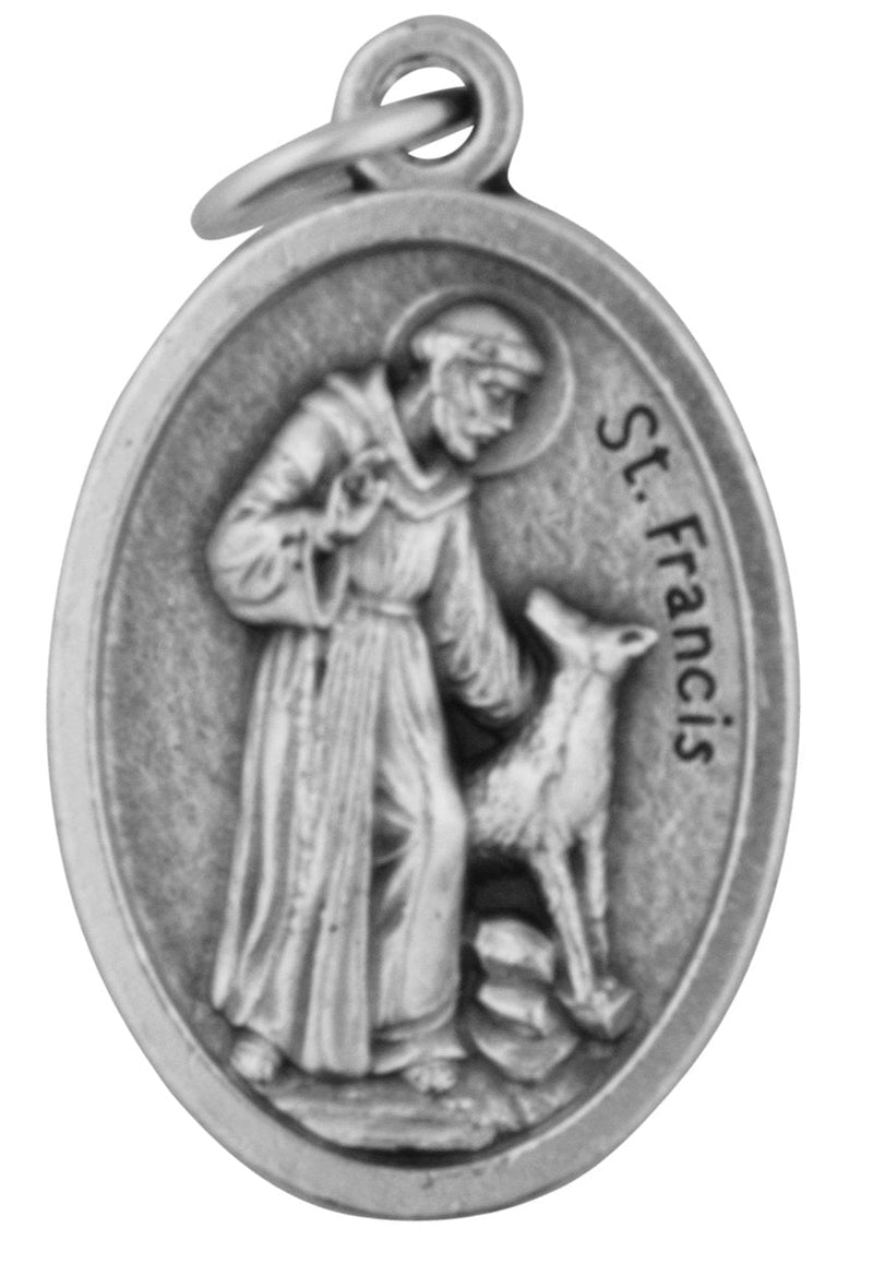 Venerare 1" Saint Francis of Assisi Pet Medal St. Francis Bless and Protect My Pet | Made in Italy - PawsPlanet Australia