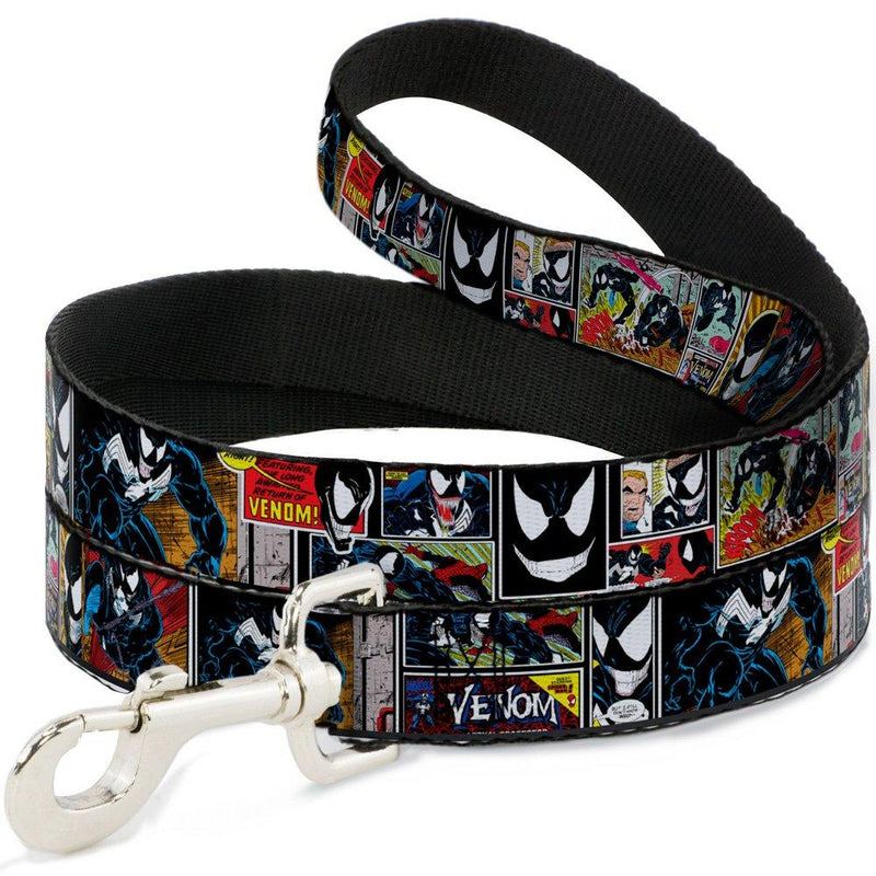 [Australia] - Buckle-Down Dog Leash Venom Comic Book Panels 4 Feet Long 1.0 Inch Wide 4 Feet Long - 1/2" Wide 